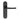M Marcus - Manital - Lilla Door Handles on Backplate - Latch - Pair; #finish_matt-black