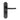 M Marcus - Manital - Lilla Door Handles on Backplate - Bathroom - Pair; #finish_matt-black
