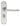 M Marcus - Manital - Lilla Door Handles on Backplate - Bathroom - Pair; #finish_satin-chrome