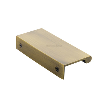 M Marcus - Heritage Brass - EPTR Edge Pull Cabinet Handle - 100mm; #finish_antique-brass