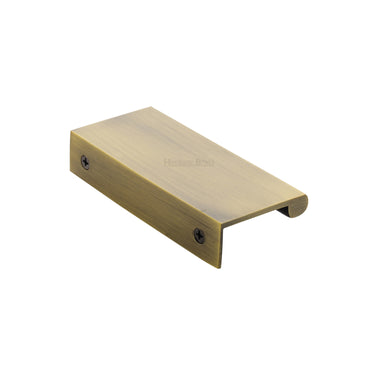 M Marcus - Heritage Brass - EPTR Edge Pull Cabinet Handle - 50mm; #finish_antique-brass