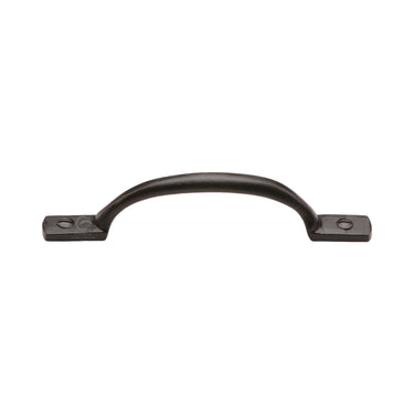 M Marcus - M.Marcus Architectural Hardware - Black Iron Sash Pull Handle - 152mm; #finish_matt-black