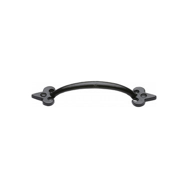 M Marcus - M.Marcus Architectural Hardware - Black Iron Fleur De Lys Cabinet Pull - 152mm; #finish_matt-black
