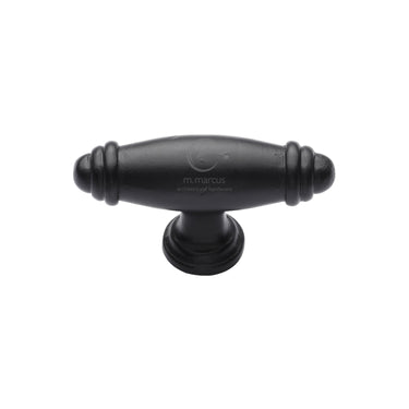 M Marcus - M.Marcus Architectural Hardware - Black Iron Artisan Cabinet Knob - 80mm; #finish_matt-black