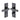 M Marcus - M.Marcus Architectural Hardware - Cheswell Door Handles - Black Iron - Bathroom - Pair; #finish_matt-black