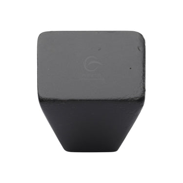 M Marcus - M.Marcus Architectural Hardware - Black Iron Square Cone Cabinet Knob - 32mm; #finish_matt-black