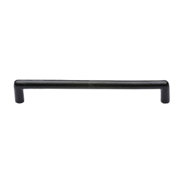 M Marcus - M.Marcus Architectural Hardware - Black Iron Round Cabinet Pull Handle - Bar - 192mm CTC; #finish_matt-black