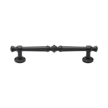 M Marcus - M.Marcus Architectural Hardware - Black Iron Period Cabinet Pull Handle - Bar - 160mm CTC; #finish_matt-black