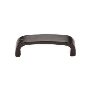 M Marcus - M.Marcus Architectural Hardware - Black Iron Curved D Shaped Cabinet Pull Handle - 96mm CTC; #finish_matt-black