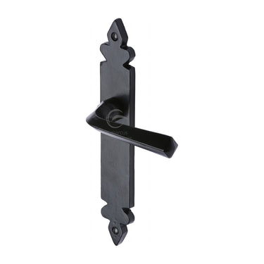 M Marcus - M.Marcus Architectural Hardware - Ironbridge Door Handles - Black Iron - Latch - Pair; #finish_matt-black
