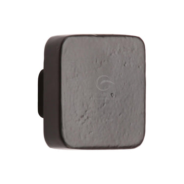 M Marcus - M.Marcus Architectural Hardware - Black Iron Square Cabinet Knob - 32mm; #finish_matt-black