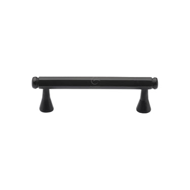 M Marcus - M.Marcus Architectural Hardware - Black Iron Hexagon Cabinet Pull Handle - Bar - 96mm CTC; #finish_matt-black