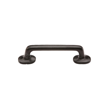 M Marcus - M.Marcus Architectural Hardware - Black Iron Traditional Cabinet Pull Handle - Bar - 96mm CTC; #finish_matt-black