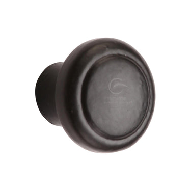 M Marcus - M.Marcus Architectural Hardware - Black Iron Newport Cabinet Knob - 32mm; #finish_matt-black