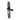 M Marcus - M.Marcus Architectural Hardware - Grafton Door Handles - Black Iron - Euro Lock - Pair; #finish_matt-black