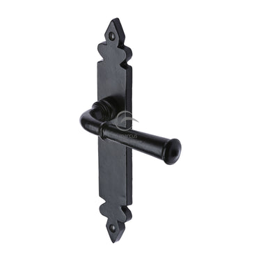 M Marcus - M.Marcus Architectural Hardware - Ludlow Door Handles - Black Iron - Latch - Pair; #finish_matt-black