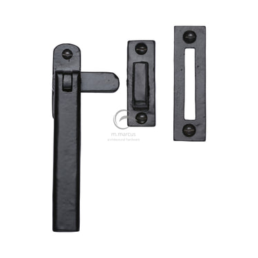 M Marcus - M.Marcus Architectural Hardware - Matt Black Iron - Casement Window Fastener - Weather Stripped; #finish_matt-black