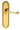 M Marcus - Carlisle Brass - Georgian Door Handles on Backplate - Shaped - Latch - Pair; #finish_polished-brass