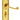M Marcus - Carlisle Brass - Georgian Door Handles on Backplate - Shaped - Bathroom - Pair; #finish_polished-brass