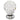 M Marcus - Carlisle Brass - Clear Faceted Cabinet Knob - 35mm; #finish_clear-translucent-chrome