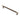 M Marcus - Carlisle Brass - Fingertip Knurled Cabinet Handle - Bar - 224mm CTC; #finish_antique-brass