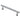 M Marcus - Carlisle Brass - Fingertip Lines Cabinet Handle - Bar - 128mm CTC; #finish_polished-chrome