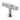 M Marcus - Carlisle Brass - Fingertip Lines Cabinet Handle - T Knob - 50mm; #finish_polished-chrome