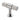 M Marcus - Carlisle Brass - Fingertip Lines Cabinet Handle - T Knob - 50mm; #finish_polished-chrome