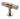 M Marcus - Carlisle Brass - Fingertip Lines Cabinet Handle - T Knob - 50mm; #finish_satin-nickel