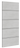 Deanta - Deanta - Flush Internal Door - FD30 1 Panel - Horizontal Inlay; #finish_pre-finished-light-grey-ash