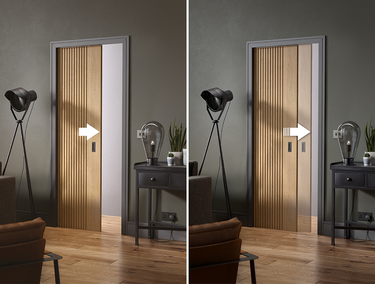 LPD Doors - Modern Damper unit for pocket doors, designed to slow opening and closing motion.