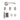Deanta - Deanta - Fortuna Complete Door Pack - Bathroom Door - 4" Hinges; #finish_satin-chrome