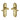M Marcus - Heritage Brass - Gainsborough Door Handles - Lock - Pair; #finish_polished-brass