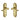 M Marcus - Heritage Brass - Gainsborough Door Handles - Latch - Pair; #finish_polished-brass