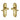 M Marcus - Heritage Brass - Gainsborough Door Handles - Euro Lock - Pair; #finish_polished-brass