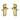 M Marcus - Heritage Brass - Georgian Door Handles - Lock - Pair; #finish_polished-brass