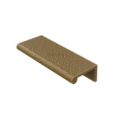 M Marcus - Heritage Brass - Edge Pull Cabinet Handle - 40mm Width - Hammered Design - 100mm; #finish_antique-brass