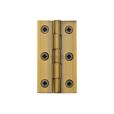 M Marcus - Heritage Brass - Brass Cabinet Butt Hinges - 2 1/2"; #finish_antique-brass