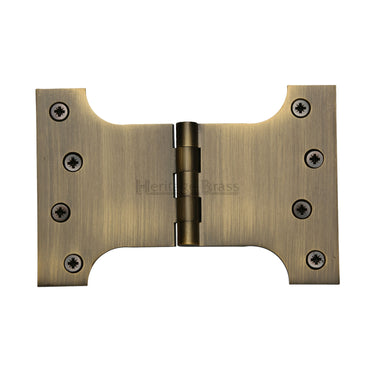 M Marcus - Heritage Brass - Brass Parliament Hinges - 4" x 4" x 6"; #finish_antique-brass