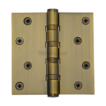 M Marcus - Heritage Brass - Ball Bearing Hinges - 4" x 4"; #finish_antique-brass