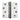 M Marcus - Heritage Brass - Ball Bearing Hinges - 4" x 4"; #finish_polished-chrome