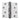 M Marcus - Heritage Brass - Ball Bearing Hinges - 4" x 4"; #finish_satin-chrome