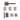 Deanta - Deanta - Hadrian Complete Door Pack - Bathroom Door - 3" Hinges; #finish_matt-satin-nickel-and-black-nickel