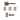 Deanta - Deanta - Hadrian Complete Door Pack - Latch Door - 3" Hinges; #finish_matt-satin-nickel-and-black-nickel
