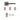 Deanta - Deanta - Hadrian Complete Door Pack - Latch Door - 3" Hinges; #finish_matt-satin-nickel-and-black-nickel