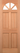 LPD Doors - Carolina 4 Panel External Door with clear glazing and hardwood finish.; #finish_unfinished-hardwood
