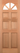 LPD Doors - Carolina 6 Panel Hardwood External Door with symmetrical design and warm wood finish.; #finish_unfinished-hardwood