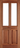 LPD Doors - Traditional Derby External Door in rich hardwood with two unglazed panels.; #finish_unfinished-hardwood