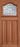 LPD Doors - Traditional hardwood external door with arched glazing panel and raised panels; #finish_unfinished-hardwood