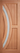 LPD Doors - Harrow external door with 2-panel layout, curved detail, and frosted glazing.; #finish_unfinished-hardwood